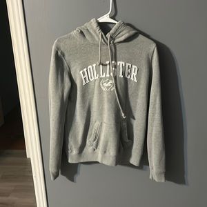 light grey hollister hoodie size small